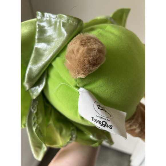 Toys R Us Disney Teddy Bear Tinkerbell Peter Pan 2008 Fairy Wing Green Dress - Picture 4 of 6